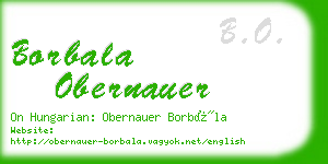 borbala obernauer business card